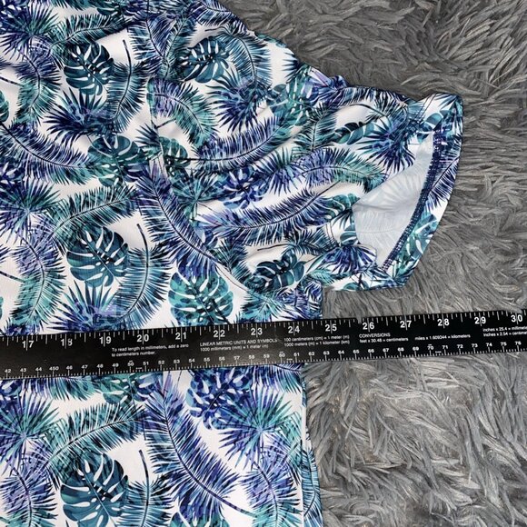 7 Diamonds Men’s Sz XL Isidro Golf Polo 4 Way Stretch Floral All Over Print - Picture 3 of 7